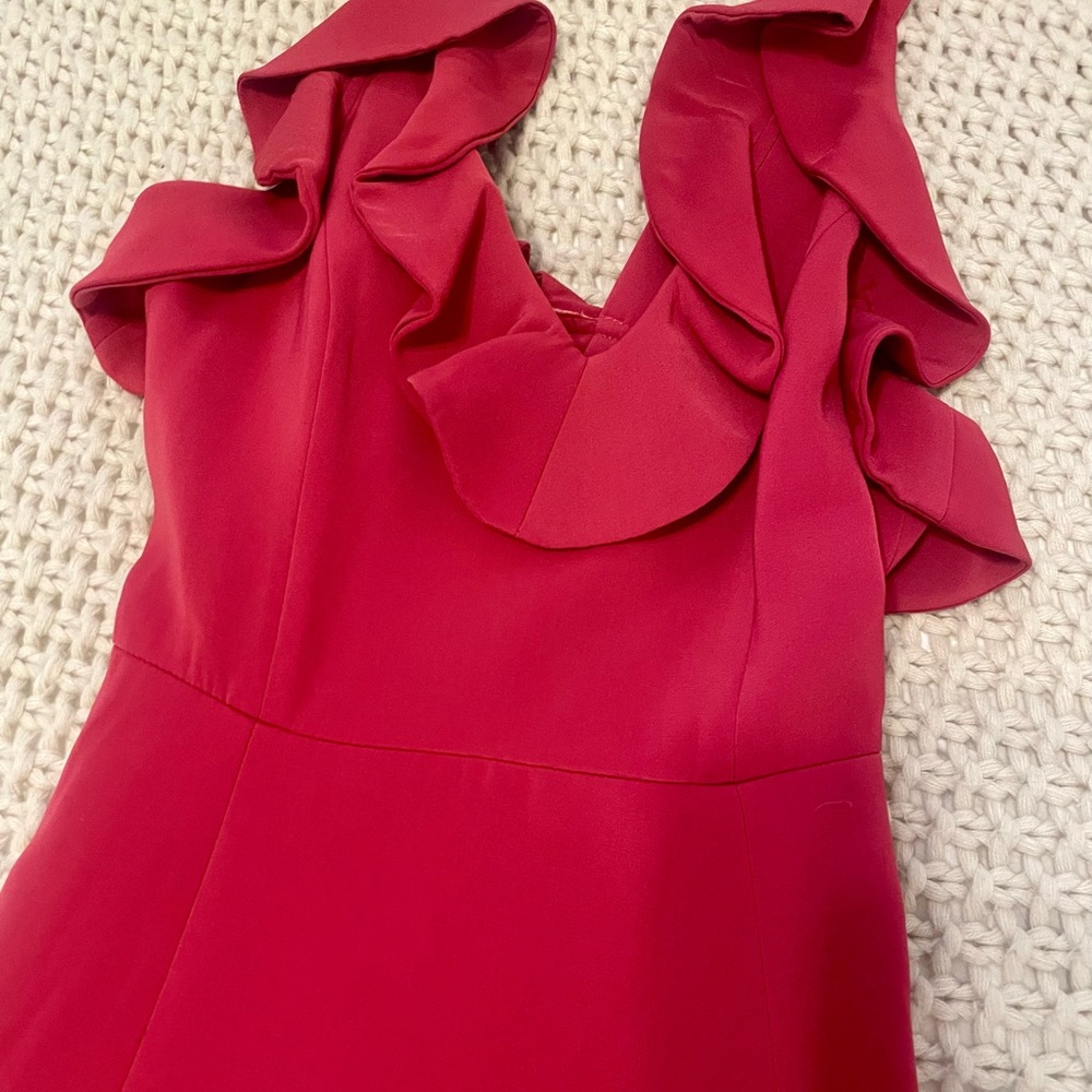 Keepsake Raspberry Pink Ruffle Sleeveless Dress - Picture 5 of 6